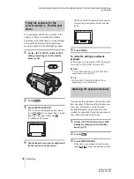 Предварительный просмотр 34 страницы Sony Handycam DCR-HC1000E Camera Operations Manual