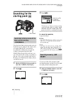 Предварительный просмотр 42 страницы Sony Handycam DCR-HC1000E Camera Operations Manual