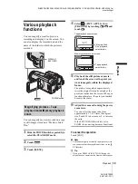 Предварительный просмотр 49 страницы Sony Handycam DCR-HC1000E Camera Operations Manual