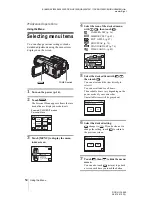 Предварительный просмотр 54 страницы Sony Handycam DCR-HC1000E Camera Operations Manual