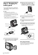 Предварительный просмотр 12 страницы Sony Handycam DCR-HC16E Operation Manual