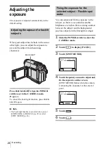 Предварительный просмотр 26 страницы Sony Handycam DCR-HC16E Operation Manual