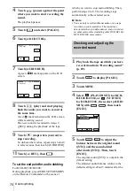 Предварительный просмотр 70 страницы Sony Handycam DCR-HC16E Operation Manual