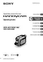 Sony Handycam DCR-HC17E Operating Manual preview