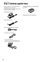 Preview for 8 page of Sony Handycam DCR-HC27E Operating Manual