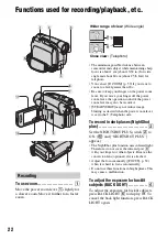 Preview for 22 page of Sony Handycam DCR-HC27E Operating Manual