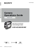 Preview for 1 page of Sony Handycam DCR-HC30E Operation Manual