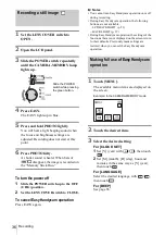 Preview for 36 page of Sony Handycam DCR-HC30E Operation Manual