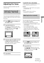 Preview for 41 page of Sony Handycam DCR-HC30E Operation Manual