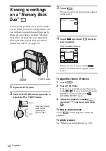 Preview for 52 page of Sony Handycam DCR-HC30E Operation Manual