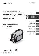 Sony Handycam DCR-HC37E Operating Manual preview