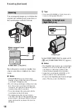 Preview for 18 page of Sony Handycam DCR-HC37E Operating Manual