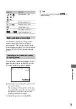 Preview for 73 page of Sony Handycam DCR-HC37E Operating Manual