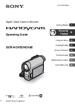 Sony Handycam DCR-HC47E Operating Manual preview