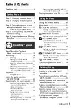 Preview for 5 page of Sony Handycam DCR-HC47E Operating Manual