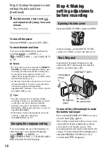 Preview for 12 page of Sony Handycam DCR-HC47E Operating Manual