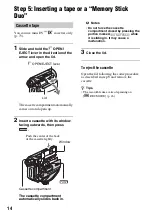 Preview for 14 page of Sony Handycam DCR-HC47E Operating Manual