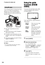 Preview for 24 page of Sony Handycam DCR-HC47E Operating Manual