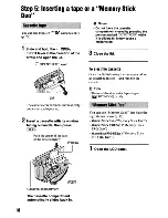 Preview for 18 page of Sony Handycam DCR-HC62 Operating Manual