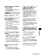 Preview for 71 page of Sony Handycam DCR-HC62 Operating Manual