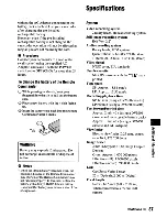 Preview for 87 page of Sony Handycam DCR-HC62 Operating Manual