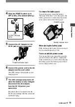 Preview for 11 page of Sony Handycam DCR-HC90 Operating Manual