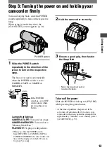 Preview for 13 page of Sony Handycam DCR-HC90 Operating Manual