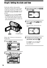 Preview for 16 page of Sony Handycam DCR-HC90 Operating Manual