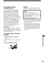 Preview for 113 page of Sony Handycam DCR-HC90 Operating Manual