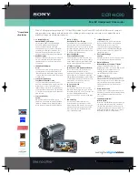 Sony Handycam DCR-HC90 Specifications preview