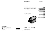 Sony Handycam DCR-HC90E Operating Manual preview