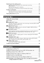 Предварительный просмотр 5 страницы Sony Handycam DCR-HC90E Operating Manual