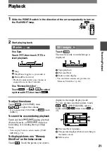 Предварительный просмотр 21 страницы Sony Handycam DCR-HC90E Operating Manual