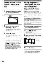 Предварительный просмотр 64 страницы Sony Handycam DCR-HC90E Operating Manual