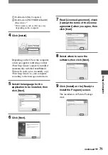 Предварительный просмотр 71 страницы Sony Handycam DCR-HC90E Operating Manual