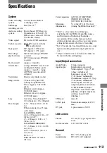 Предварительный просмотр 113 страницы Sony Handycam DCR-HC90E Operating Manual