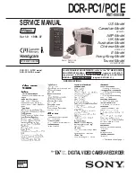 Sony Handycam DCR-PC1 Service Manual preview