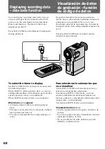 Preview for 68 page of Sony Handycam DCR-PC10 Operating Instructions Manual