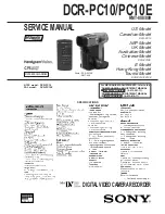 Sony Handycam DCR-PC10 Service Manual предпросмотр