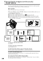 Предварительный просмотр 108 страницы Sony Handycam DCR-PC100 Operating Instructions Manual