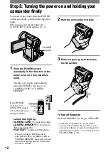 Preview for 12 page of Sony Handycam DCR-PC1000E Operating Manual