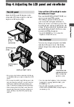 Preview for 13 page of Sony Handycam DCR-PC1000E Operating Manual