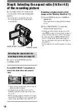 Preview for 18 page of Sony Handycam DCR-PC1000E Operating Manual