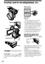 Preview for 24 page of Sony Handycam DCR-PC1000E Operating Manual