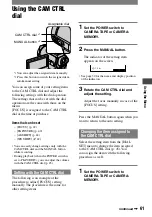 Preview for 61 page of Sony Handycam DCR-PC1000E Operating Manual