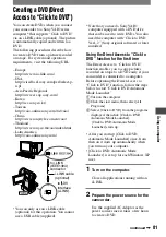 Preview for 81 page of Sony Handycam DCR-PC1000E Operating Manual