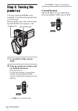 Preview for 16 page of Sony HANDYCAM DCR-PC106E Operation Manual