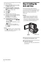 Preview for 18 page of Sony HANDYCAM DCR-PC106E Operation Manual