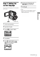 Preview for 21 page of Sony HANDYCAM DCR-PC106E Operation Manual