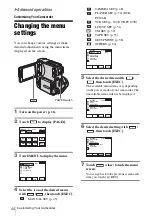 Preview for 44 page of Sony HANDYCAM DCR-PC106E Operation Manual